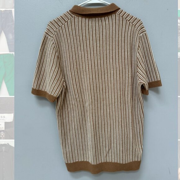 Rails Tan & White Polo Shirt in Medium - Picture 10 of 10